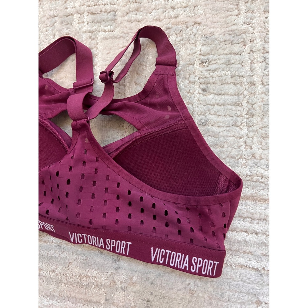 Victoria Sport Incredible Lightweight Sports Bra Maroon Ventilated‎ 32B - Picture 7 of 9